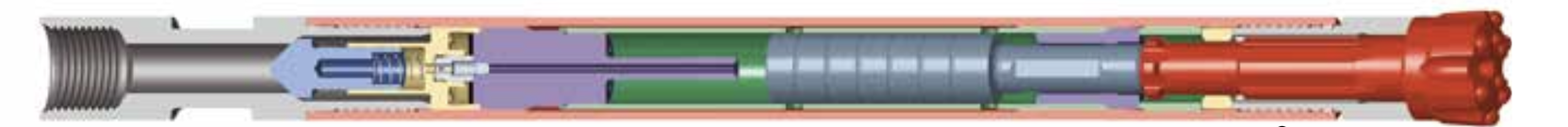 Assemblage de forage fond de trou Halco avec marteau pneumatique et accessoires AcroMat