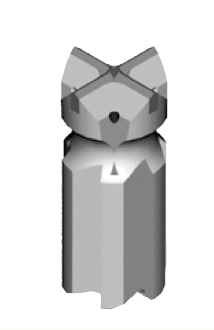 Taillant en croix RETRAC carbure, outil de forage hors trou pour terrains faillés