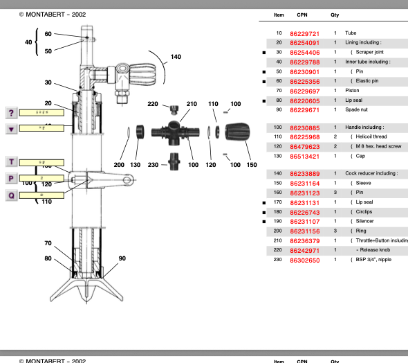 PDF nomenclature pièces détachées pm206 – AcroMat