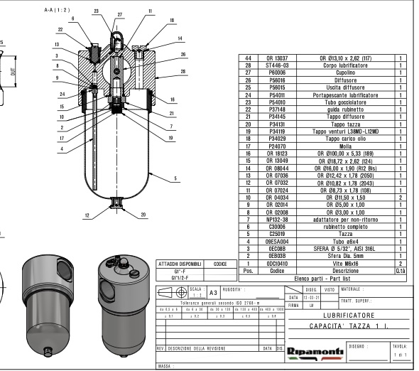 PDF nomenclature pièces détachées lubrificateur cp0003 – AcroMat